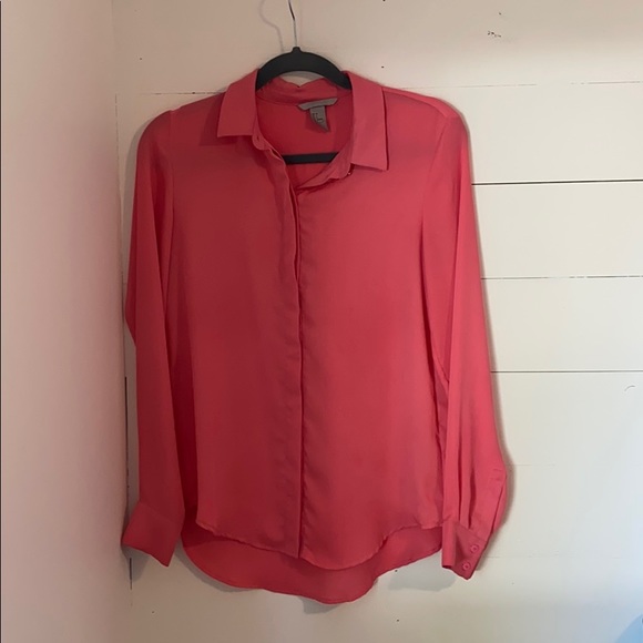 💥3/$15. Pink Blouse - Picture 1 of 3